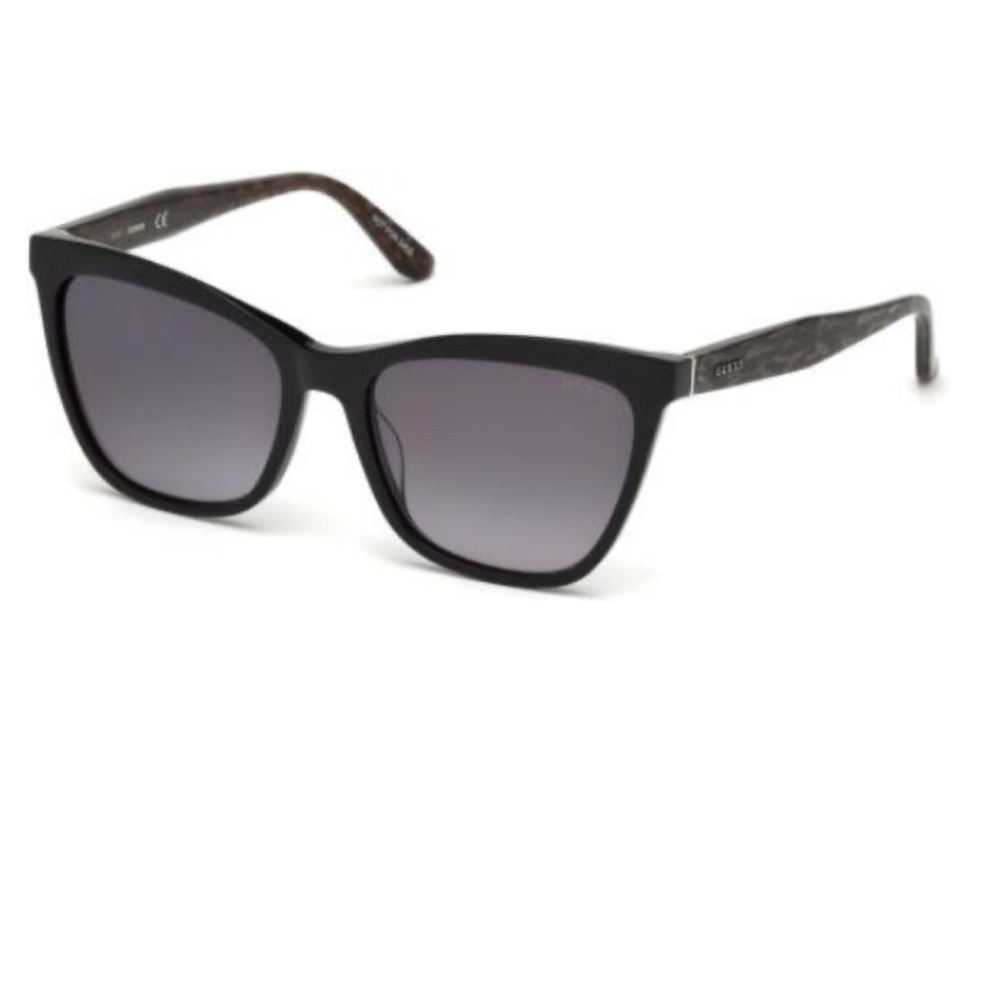 GUESS Butterfly Sunglasses Black Gray Gradient – Like New